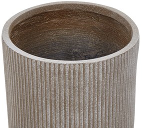 Vaso para plantas taupe ⌀ 30 cm DARIA Beliani