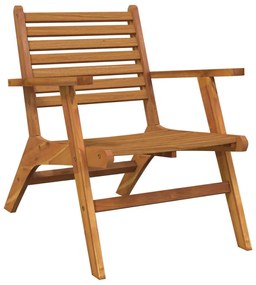 Conjunto de 2 Cadeiras para Exterior em Madeira de Acácia