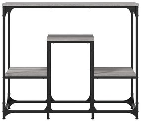 Mesa consola 89,5x28x76 cm derivados de madeira cinzento sonoma