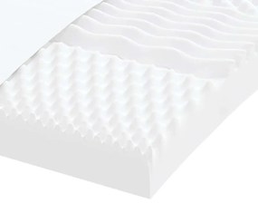Colchão de espuma 80x210 cm 7 zonas dureza 20 ILD branco