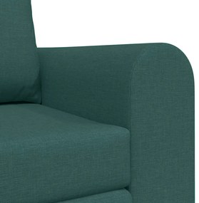 Sofá-Camas 2 em 1 Verde Escuro 148x71x83 cm Tecido