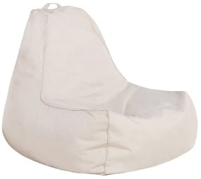 Pufe poltrona creme SIESTA Beliani