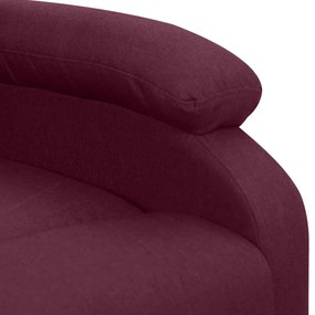 Poltrona elevatória de massagens tecido roxo