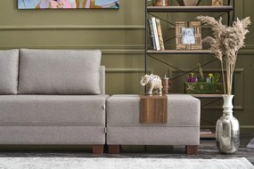 Sofá-Cama de Canto Fly – Creme – 210x70x280 cm