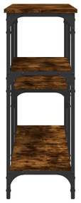 Mesa consola 160x29x75 cm derivados de madeira carvalho fumado