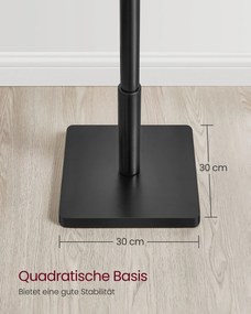 Cabide Bengaleiro em forma de árvore 8 ganchos 30 x 30 x 175 cm Preto