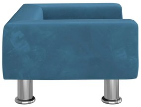 Cama para cães 50x40x26,5 cm veludo azul