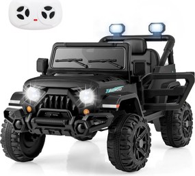 Carrinho Elétrico para Crianças 1 a 5 anos, 99 x 62 x 62 cm, Com Comando à Distância, Preto