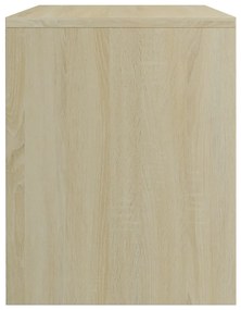 Mesa de cabeceira 40x30x40 cm derivados madeira carvalho sonoma
