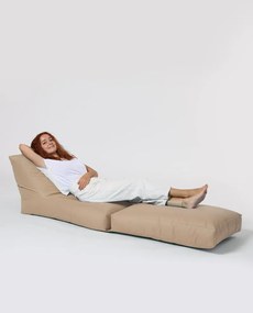 Sofá Cama Pufe Siesta – Vison – 55x40x180 cm | Tribo Home