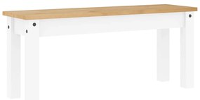 3 pcs conjunto de jantar Panama madeira pinho maciça branco