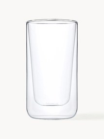 Double-walled Glass Cups Nero, Set of 2