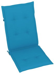Cadeiras jardim reclináveis c/ almofadões 2 pcs acácia maciça
