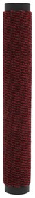 Tapete controlo pó retangular tufado 2 pcs 90x150cm vermelho