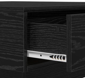 Mesa de Centro Carvalho preto Madeira de engenharia 90 x 90 x 28 cm