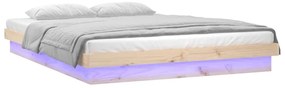 Estrutura de cama pequena casal 120x190 cm pinho maciço