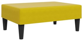 2 pcs conjunto de sofás veludo amarelo
