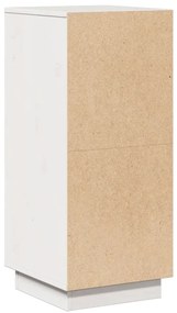 Aparadores 2 pcs 31,5x34x75 cm madeira de pinho maciça branco