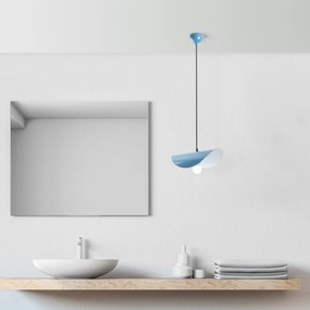 Candeeiro de Teto Eger – Azul Claro – 30 x 20 x 10 cm