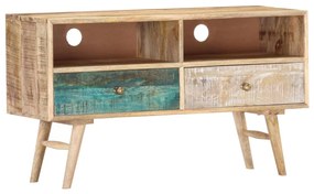vidaXL Móvel de TV 88x30x50 cm madeira de mangueira maciça