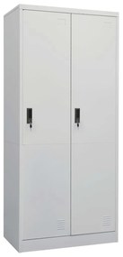 Roupeiro 80x50x180 cm aço cinzento-claro