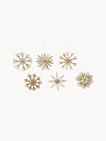 Tree Pendants Snow in The Shape of Snowflakes, Set of 12