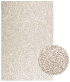 Tapete ZIZUR creme 140x200cm aspeto de juta interior e exterior