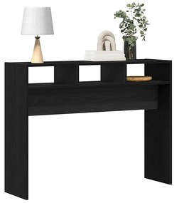 Mesa de Console vidaXL em Carvalho Preto 105x30x80 cm de Madeira de En