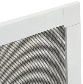Tela anti-insetos para janelas 100x120 cm branco