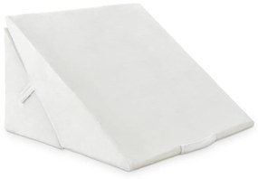 Almofada em forma de cunha Apoio elevado para dormir e descansar 58 x 50,5 x 36 cm Branca
