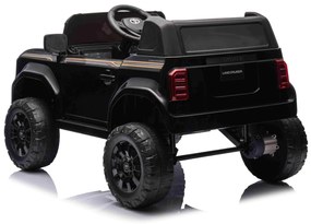 Jipe elétrico para crianças Toyota Landcruiser 12V controlo remoto de 2,4 GHz, entrada USB/AUX, Bluetooth, suspensão, bateria de lítio, luzes LED Pret