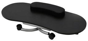 Mesa manicure dobrável com rodas, preta
