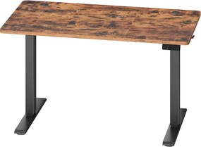 Secretária elétrica, função de memória com 4 alturas, 120 x 60 x (72-120) cm castanha