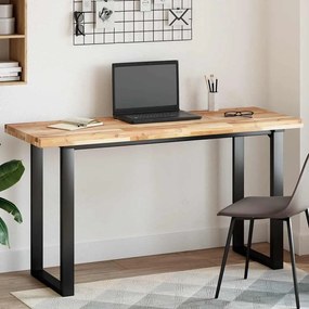 vidaXL Tampo de mesa retangular 140x50x4 cm madeira de acácia maciça