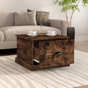 Mesa de centro 50x50x35 cm derivados de madeira carvalho fumado