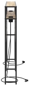 Cabeceira de armazenamento com cabeceira Carvalho Sonoma 135 cm