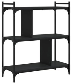 Estante c/ 3 prateleiras 76x32x88 cm derivados madeira preto
