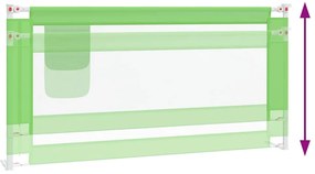 Barra de segurança p/ cama infantil tecido 180x25 cm verde