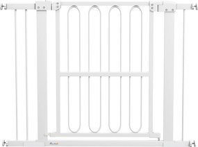 PawHut Portão de proteção para cães, 76-104 cm portão sem perfuração, grade para escadas | Aosom Portugal