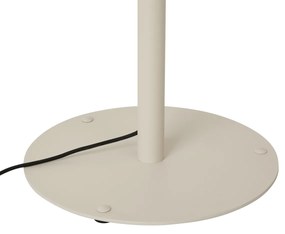 Candeeiro de Chão Moderno para Exterior Bege com Abajur Branco IP44 - Big Virginia