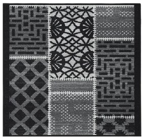 vidaXL Tapete/passadeira 80x100 cm preto