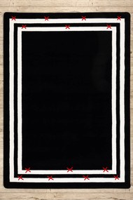 Tapete HAMPTON quadro preto - PRODUTO DE SEGUNDA GRAU
