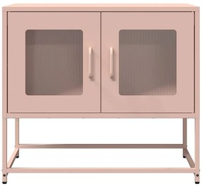 Móvel de TV 68x39x60,5 cm aço laminado a frio rosa