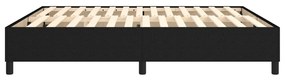 Estrutura de cama 180x200 cm tecido preto