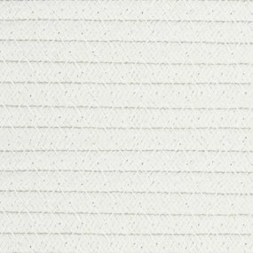 Cesto de arrumação Ø60x36 cm algodão cinzento e branco