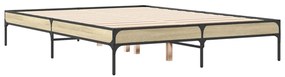 Estrutura de cama 120x190 cm derivados madeira/metal