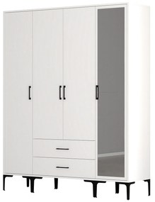 Roupeiro Kumsal STR – Branco – 160x47,5x201,4 cm