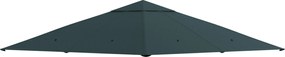 Outsunny Toldo Substituição 3x3m Pérgola Jardim 8 Orifícios Drenagem Ventilação Resistente Intempéries Cinza | Aosom Portugal