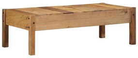 Mesa de Café 110x55x35 cm Madeira Sólida Recuperada