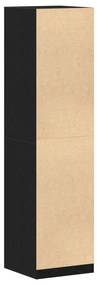 Guarda-roupa vidaXL em Carvalho Preto de 50x50x200 cm em Madeira de En